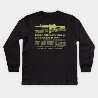 This is my Rifle - Rifle Creed Kids Long Sleeve T-Shirt